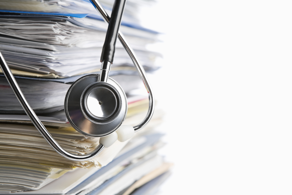caregivers maintaining senior medical records