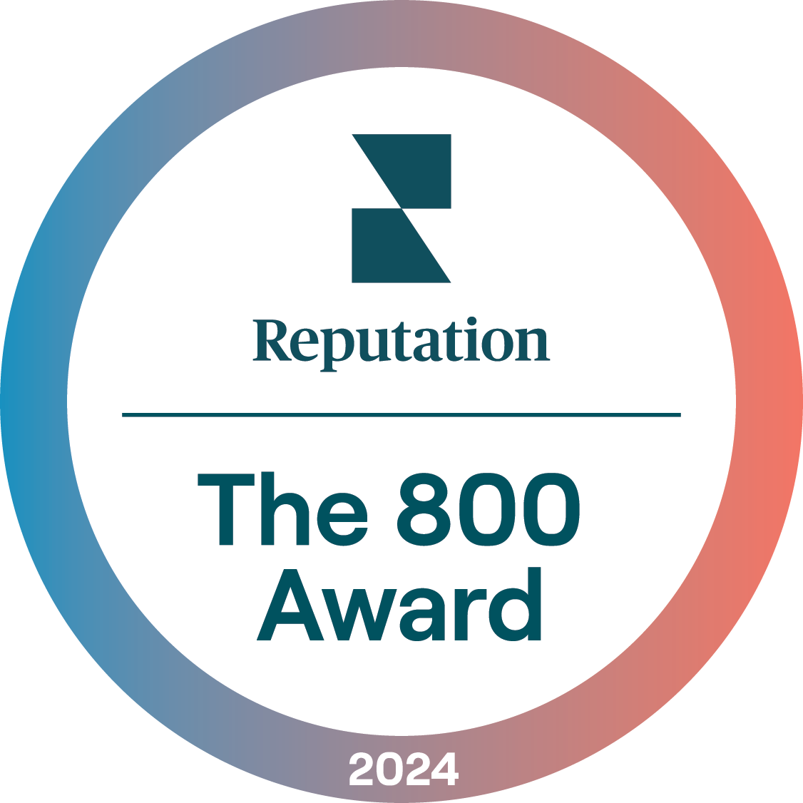 800 Reputation Award Logo 2024